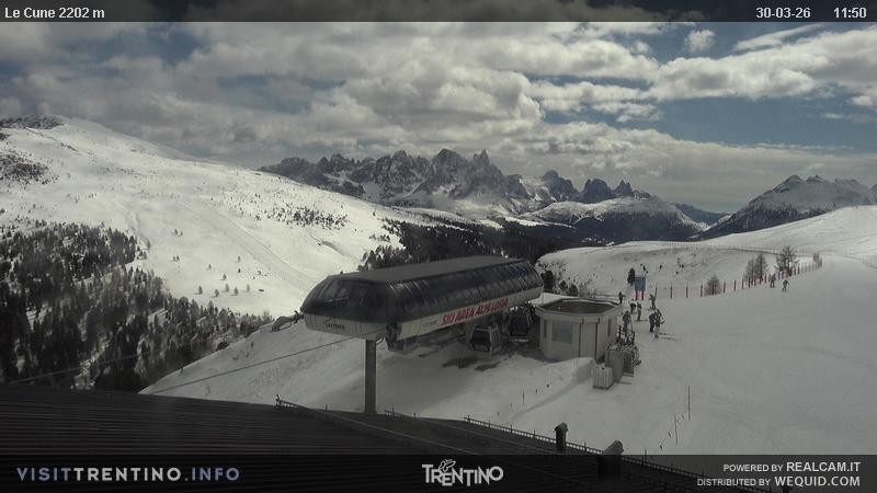 Archiv Foto Webcam Le Cune, Moena Trentino