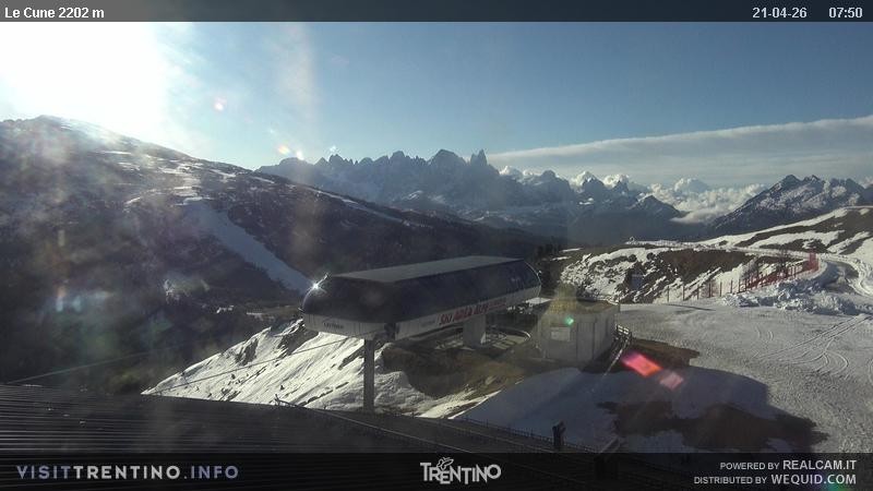 Archiv Foto Webcam Le Cune, Moena Trentino