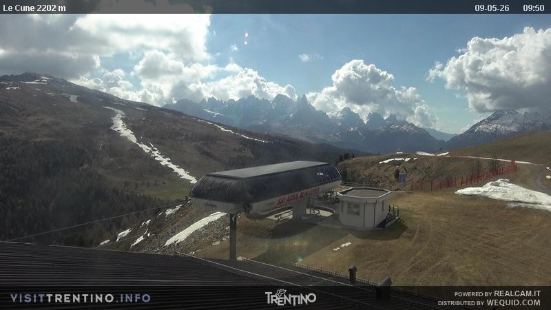 Archiv Foto Webcam Le Cune, Moena Trentino