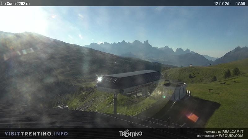 Archiv Foto Webcam Le Cune, Moena Trentino