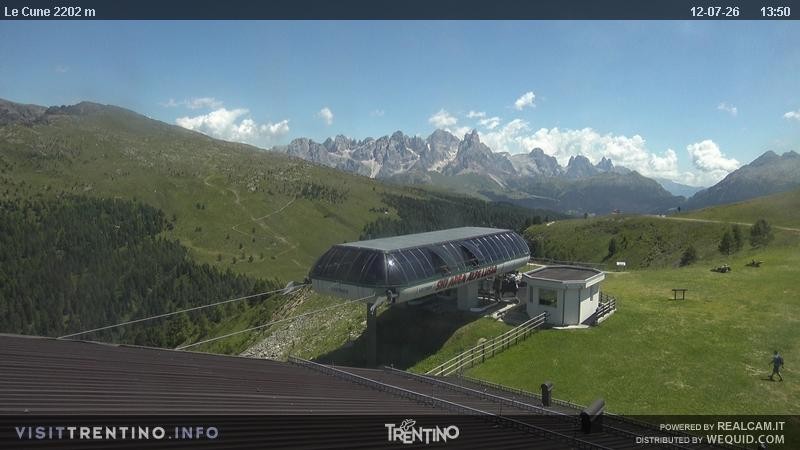 Archiv Foto Webcam Le Cune, Moena Trentino