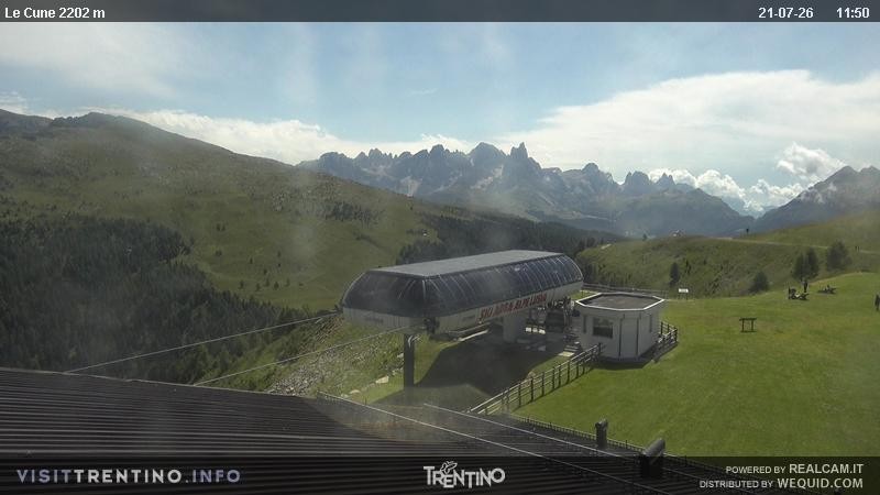 Archiv Foto Webcam Le Cune, Moena Trentino