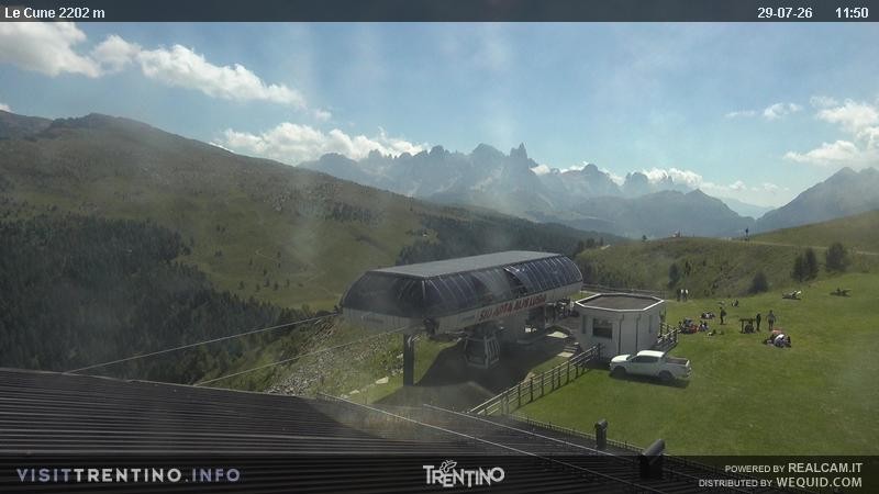 Archiv Foto Webcam Le Cune, Moena Trentino