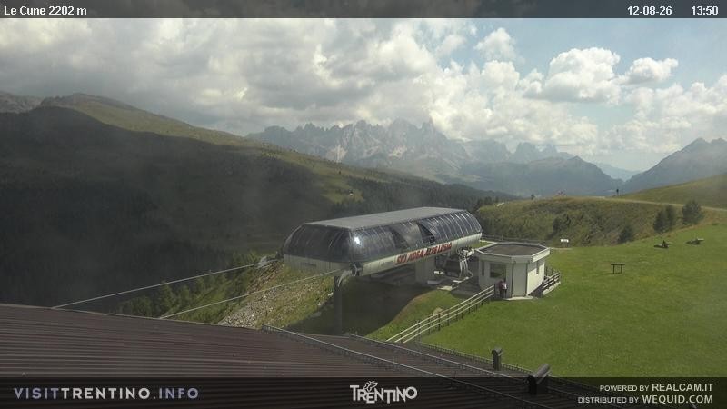 Archiv Foto Webcam Le Cune, Moena Trentino