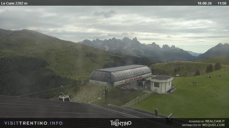 Archiv Foto Webcam Le Cune, Moena Trentino