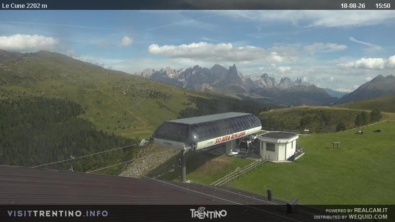 Archiv Foto Webcam Le Cune, Moena Trentino
