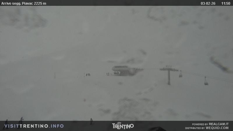 Archiv Foto Webcam Seggiovia Piavac 2225m ü.NN.