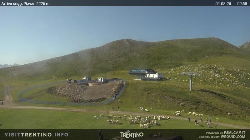 Archiv Foto Webcam Seggiovia Piavac 2225m ü.NN.