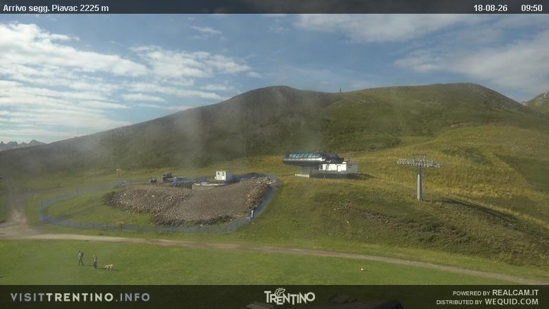 Archived image Webcam Seggiovia Piavac 2225m a.s.l.