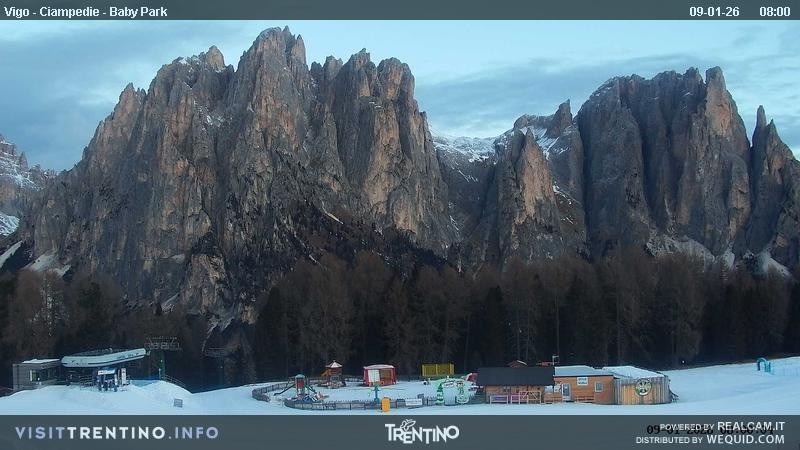 Archived image Webcam Kids Park - Val di Fassa