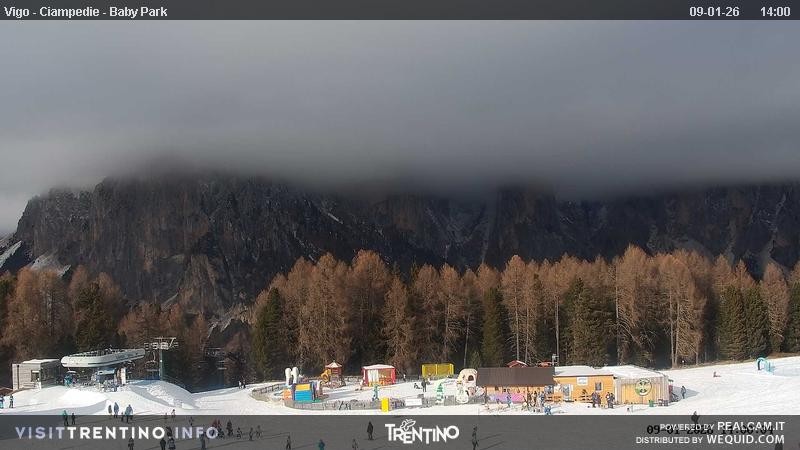 Archived image Webcam Kids Park - Val di Fassa