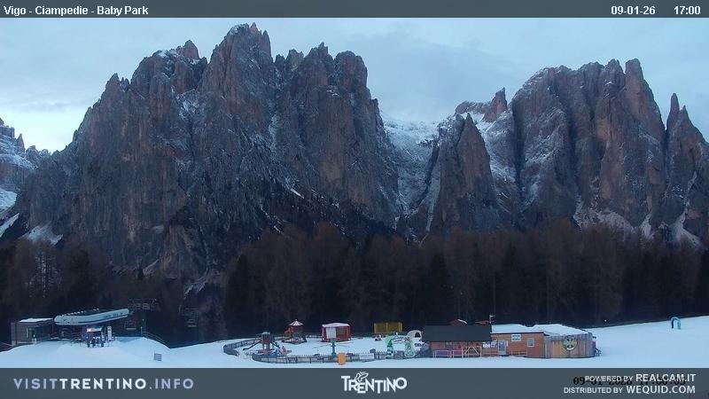 Archived image Webcam Kids Park - Val di Fassa