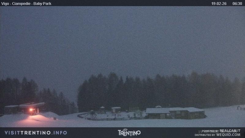 Archived image Webcam Kids Park - Val di Fassa