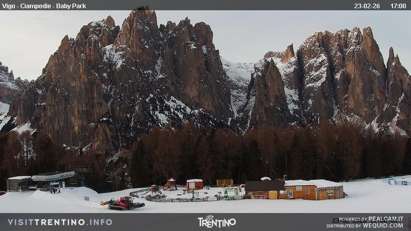 Archived image Webcam Kids Park - Val di Fassa