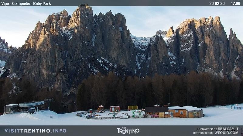 Archived image Webcam Kids Park - Val di Fassa