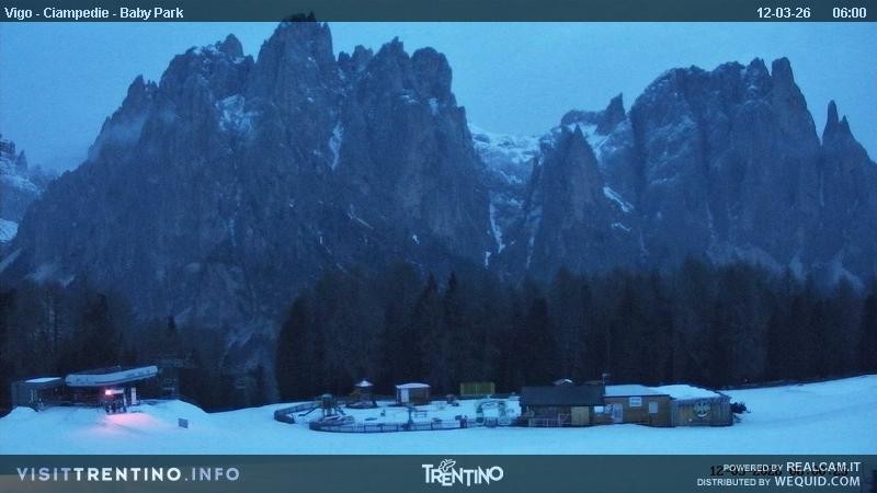 Archived image Webcam Kids Park - Val di Fassa