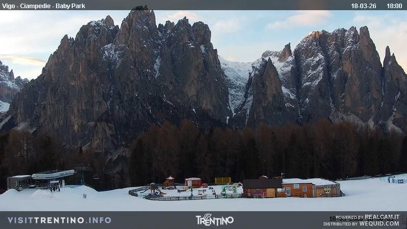 Archived image Webcam Kids Park - Val di Fassa