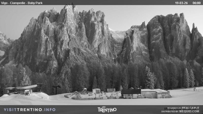 Archived image Webcam Kids Park - Val di Fassa