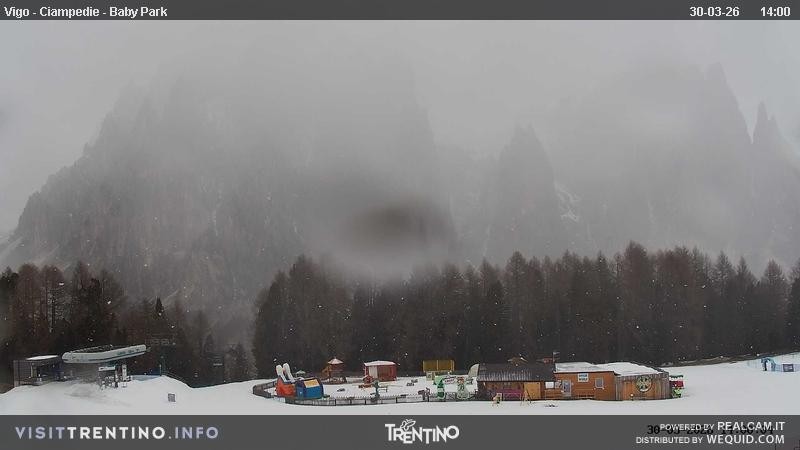 Archiv Foto Webcam Kinderpark Ciampedie