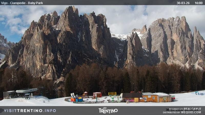 Archiv Foto Webcam Kinderpark Ciampedie
