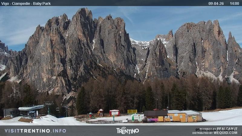 Archiv Foto Webcam Kinderpark Ciampedie