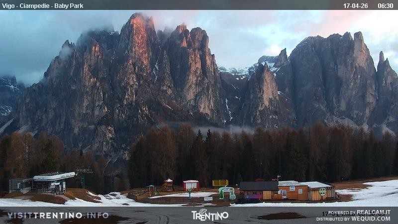 Archiv Foto Webcam Kinderpark Ciampedie