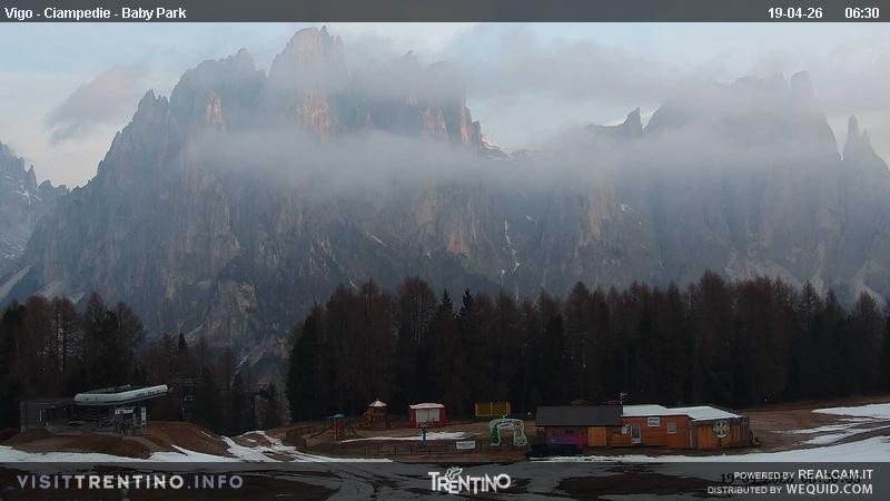 Archived image Webcam Kids Park - Val di Fassa
