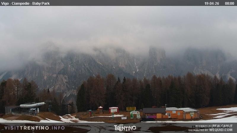 Archived image Webcam Kids Park - Val di Fassa