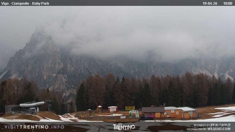 Archived image Webcam Kids Park - Val di Fassa