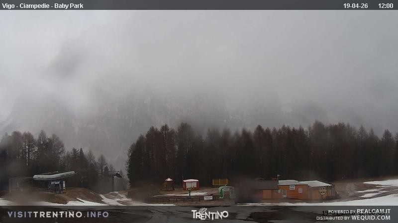 Archived image Webcam Kids Park - Val di Fassa