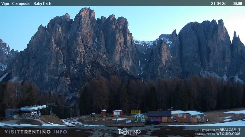 Archived image Webcam Kids Park - Val di Fassa