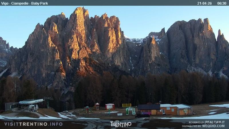 Archiv Foto Webcam Kinderpark Ciampedie