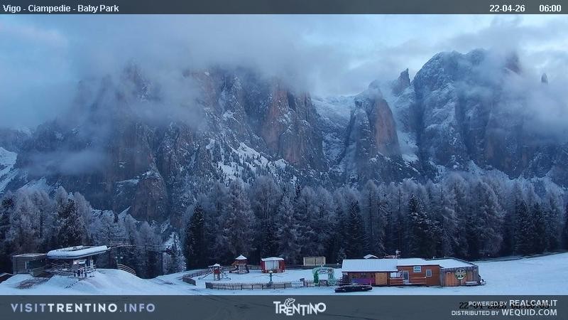 Archived image Webcam Kids Park - Val di Fassa