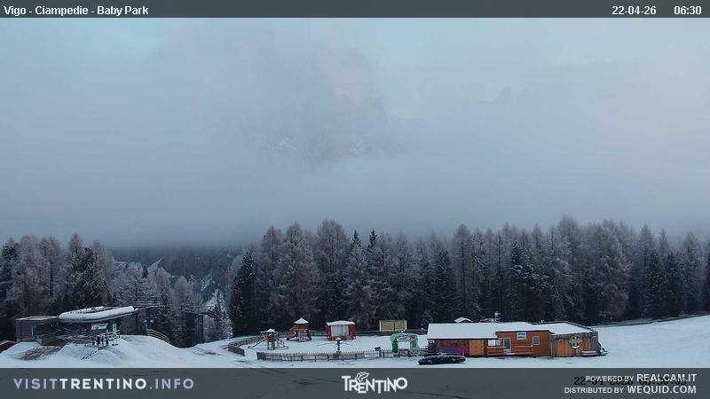 Archived image Webcam Kids Park - Val di Fassa
