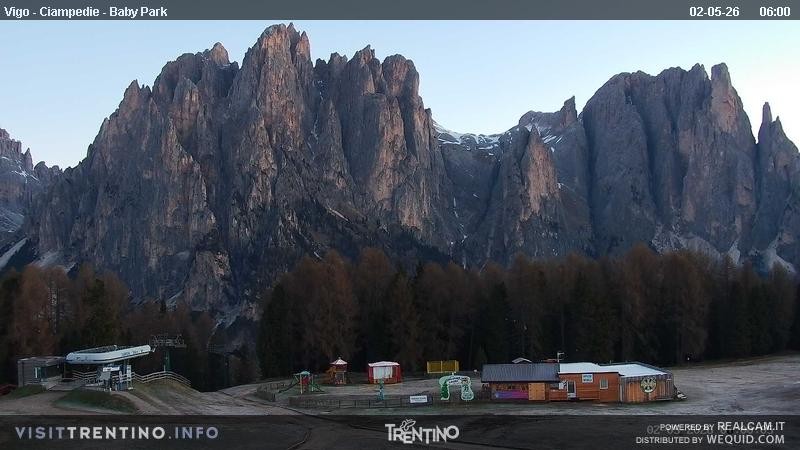Archived image Webcam Kids Park - Val di Fassa
