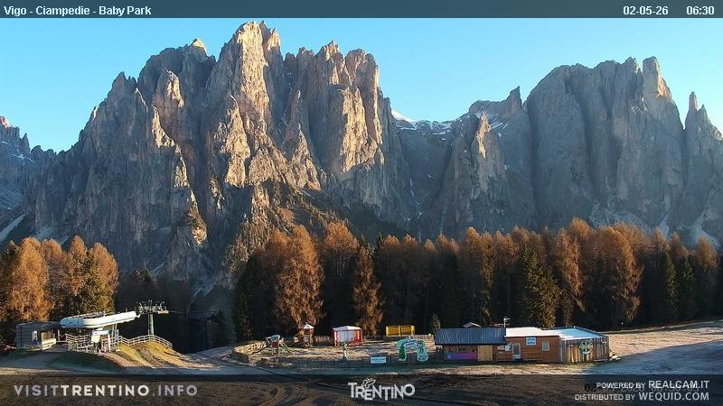 Archived image Webcam Kids Park - Val di Fassa