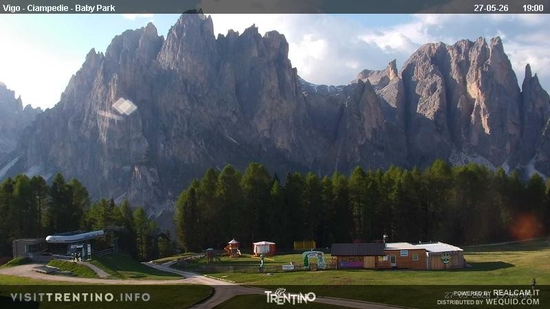 Archived image Webcam Kids Park - Val di Fassa
