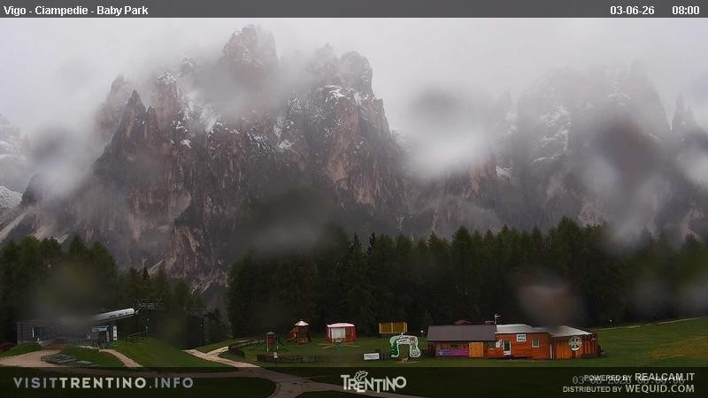 Archived image Webcam Kids Park - Val di Fassa