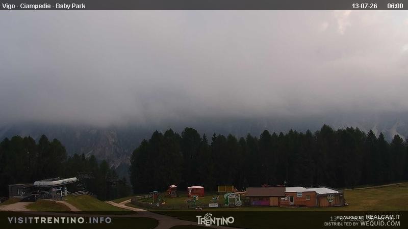 Archiv Foto Webcam Kinderpark Ciampedie