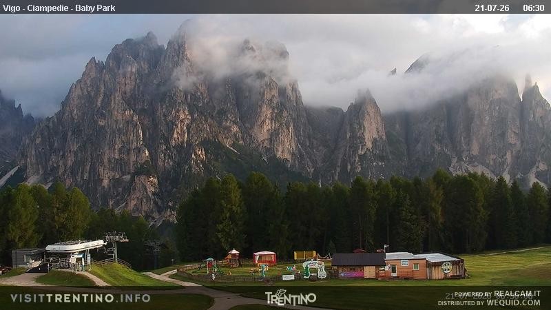Archiv Foto Webcam Kinderpark Ciampedie