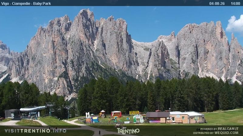 Archiv Foto Webcam Kinderpark Ciampedie