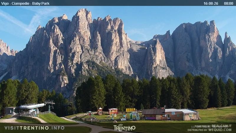 Archived image Webcam Kids Park - Val di Fassa