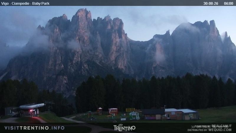 Archived image Webcam Kids Park - Val di Fassa