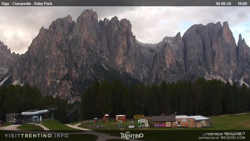 Archived image Webcam Kids Park - Val di Fassa