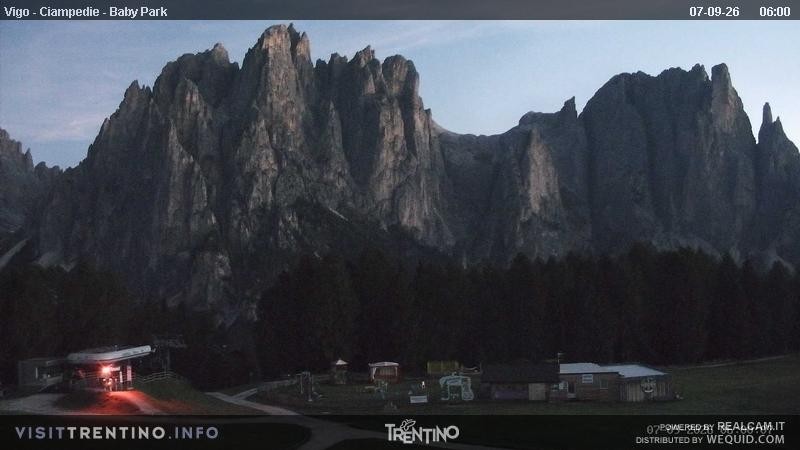 Archived image Webcam Kids Park - Val di Fassa