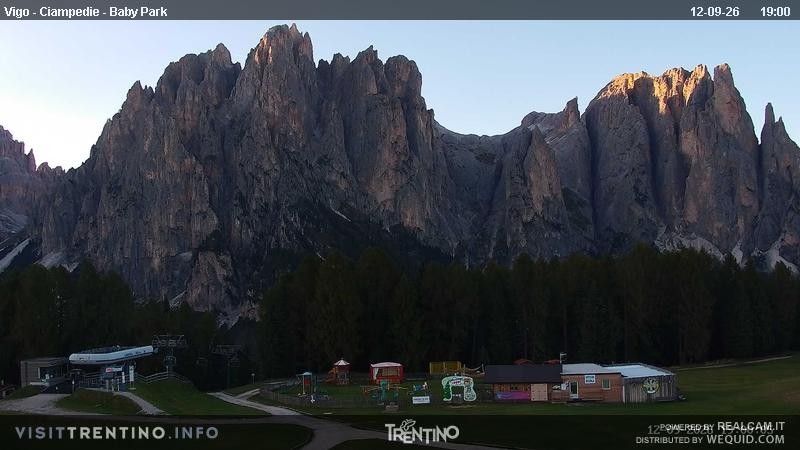 Archived image Webcam Kids Park - Val di Fassa