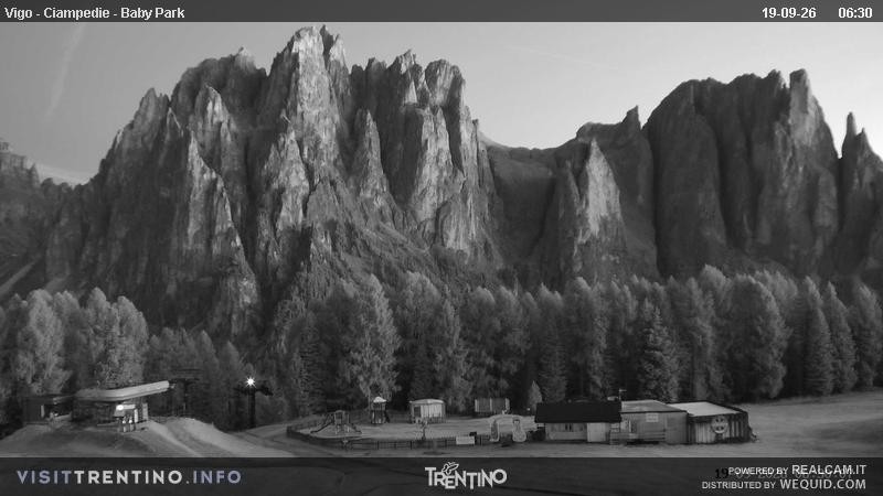Archived image Webcam Kids Park - Val di Fassa