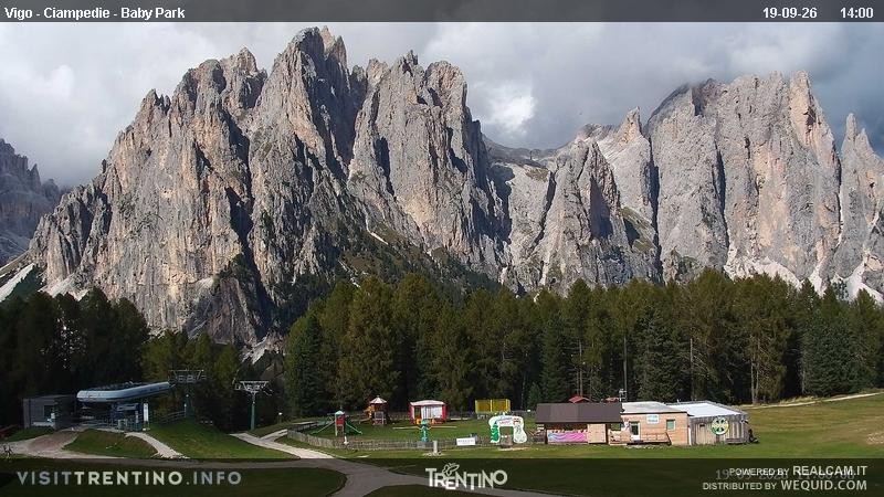 Archived image Webcam Kids Park - Val di Fassa