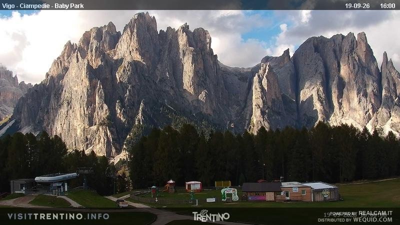 Archived image Webcam Kids Park - Val di Fassa