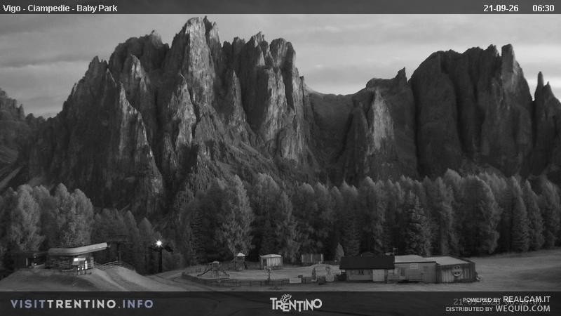 Archived image Webcam Kids Park - Val di Fassa